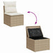 Tuinbankenset 8 st 7-Aantal zitplaatsen Beige Poly riet