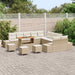 Tuinbankenset 14 st 13-Aantal zitplaatsen Beige Poly riet