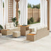 Tuin Sofa Set 8 st 7-Aantal zitplaatsen Beige en Crème
