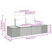 Tuin Sofa Set 8 st 7-Aantal zitplaatsen Beige en Crème