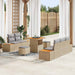 Tuin Sofa Set 8 st 7-Aantal zitplaatsen Beige en Licht Grijs