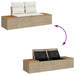 Tuinbankenset 9 st 8-Aantal zitplaatsen Beige Poly riet