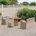 Tuinbankenset 10 st 7-Aantal zitplaatsen Beige en Licht Grijs