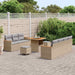 Tuinbankenset 14 st 9-Aantal zitplaatsen Beige en Licht Grijs