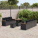 Tuinbankenset 14 st 9-Aantal zitplaatsen Zwart poly rattan