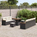Tuinbankenset 14 st 9-Aantal zitplaatsen Zwart en Crème