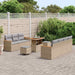 Tuinbankenset 14 st 9-Aantal zitplaatsen Beige en Licht Grijs