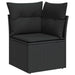 Tuinbankenset 12 st 10-Aantal zitplaatsen Zwart poly rattan
