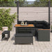Tuin Sofa Set 8 st 5-Aantal zitplaatsen Zwart Poly riet