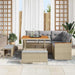 Tuin Sofa Set 8 st 5-Aantal zitplaatsen Beige Poly riet