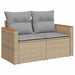 Tuin Sofa Set 8 st 5-Aantal zitplaatsen Beige Poly riet