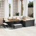 Tuin Sofa Set 12 st 9-Aantal zitplaatsen Zwart Poly Rattan