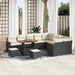 Tuin Sofa Set 12 st 9-Aantal zitplaatsen Zwart Poly Rattan