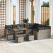 Tuin Sofa Set 13 st 9-Aantal zitplaatsen Grijs Poly Rattan