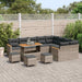 Tuin Sofa Set 13 st 9-Aantal zitplaatsen Grijs Poly Rattan
