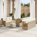 Tuinbankenset 11 st 8-Aantal zitplaatsen Beige en Crème