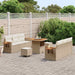 Tuinbankenset 11 st 8-Aantal zitplaatsen Beige en Crème