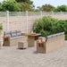 Tuinbankenset 13 st 9-Aantal zitplaatsen Beige en Licht Grijs