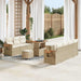 Tuinbankenset 13 st 9-Aantal zitplaatsen Beige en Crème