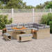 Tuinbankenset 13 st 11-Aantal zitplaatsen Beige en Licht Grijs