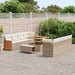 Tuinbankenset Beige en Crème 231 x 224 x 85 cm poly rattan