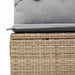 Tuinbankenset 9 st 6-Aantal zitplaatsen Beige en Licht Grijs