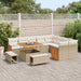 Tuinbankenset 13 st 11-Aantal zitplaatsen Beige en Crème