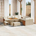 Tuinbankenset 17 st 12-Aantal zitplaatsen Beige en Crème