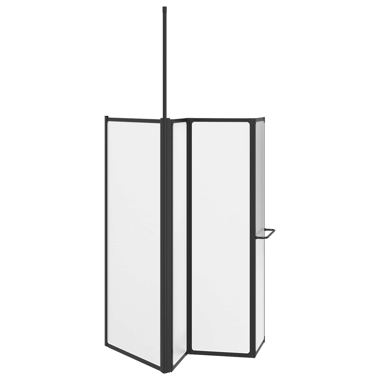 Douchescherm Wit 120 x 70 x 137 cm Aluminium