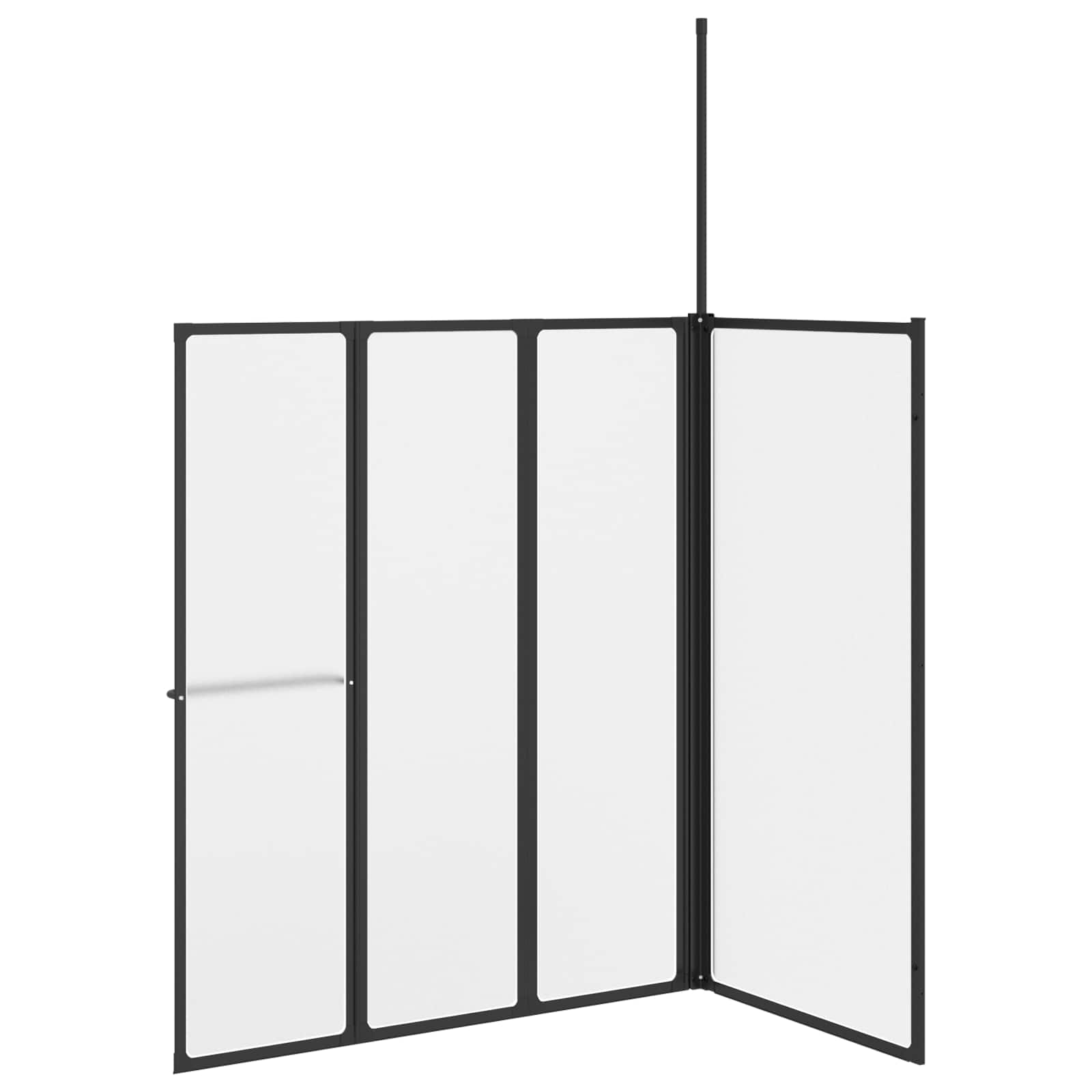 Douchescherm Wit 120 x 70 x 137 cm Aluminium
