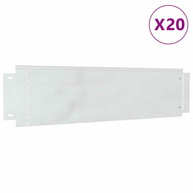 Gazonranden 20 st 100 x 25 x 0,07 cm Gegalvaniseerd staal