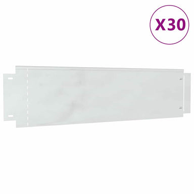 Gazonranden 30 st 100 x 25 x 0,07 cm Gegalvaniseerd staal