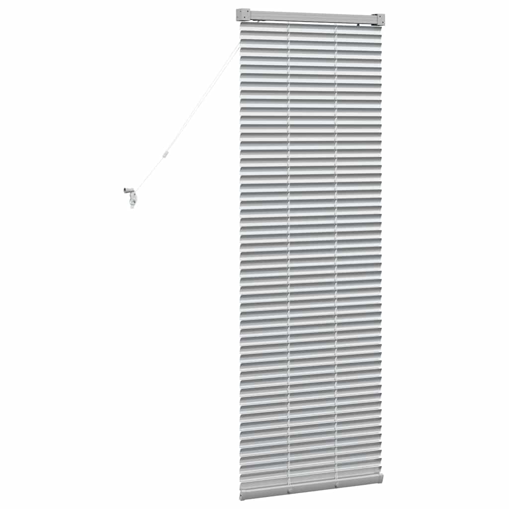 Venetiaanse jaloezieën Zilver 130 x 45 cm Aluminium