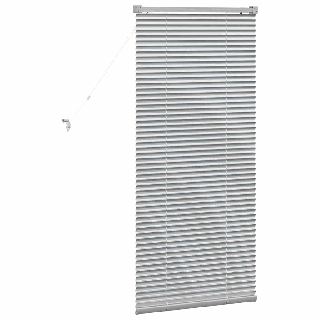 Venetiaanse jaloezieën Zilver 130 x 55 cm Aluminium