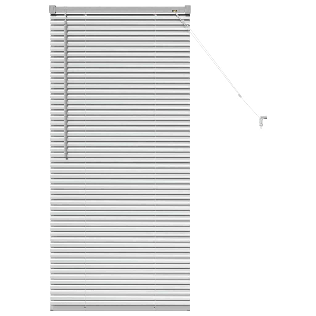 Venetiaanse jaloezieën Zilver 130 x 65 cm Aluminium