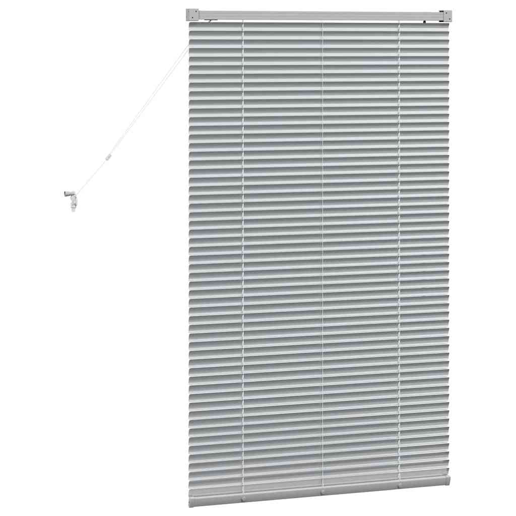 Venetiaanse jaloezieën Zilver 130 x 70 cm Aluminium