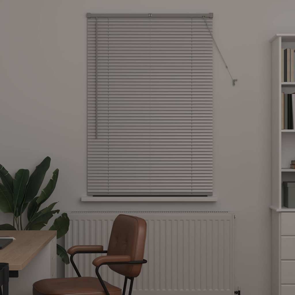 Venetiaanse jaloezieën Zilver 130 x 85 cm Aluminium