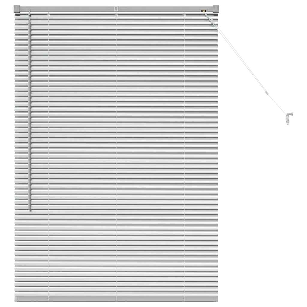 Venetiaanse jaloezieën Zilver 130 x 90 cm Aluminium