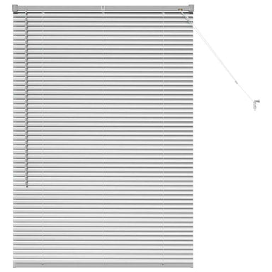 Venetiaanse jaloezieën Zilver 130 x 90 cm Aluminium