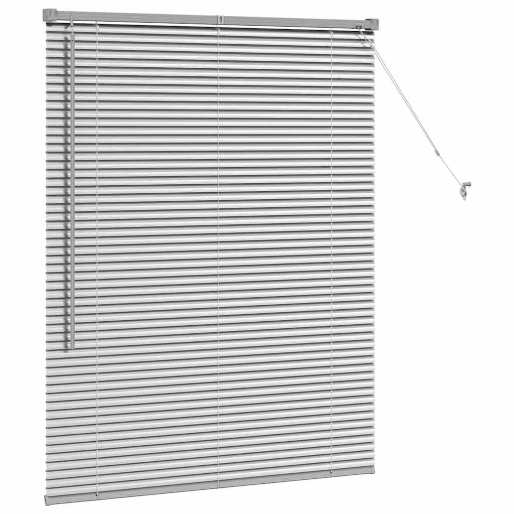 Venetiaanse jaloezieën Zilver 130 x 105 cm Aluminium