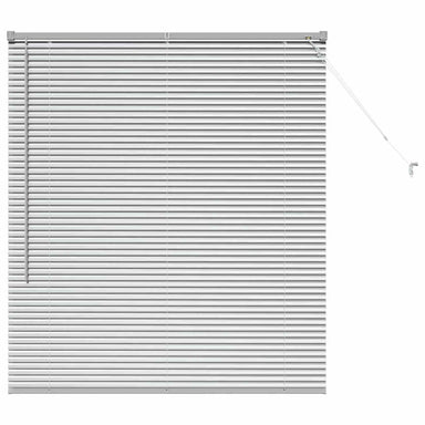 Venetiaanse jaloezieën Zilver 130 x 120 cm Aluminium