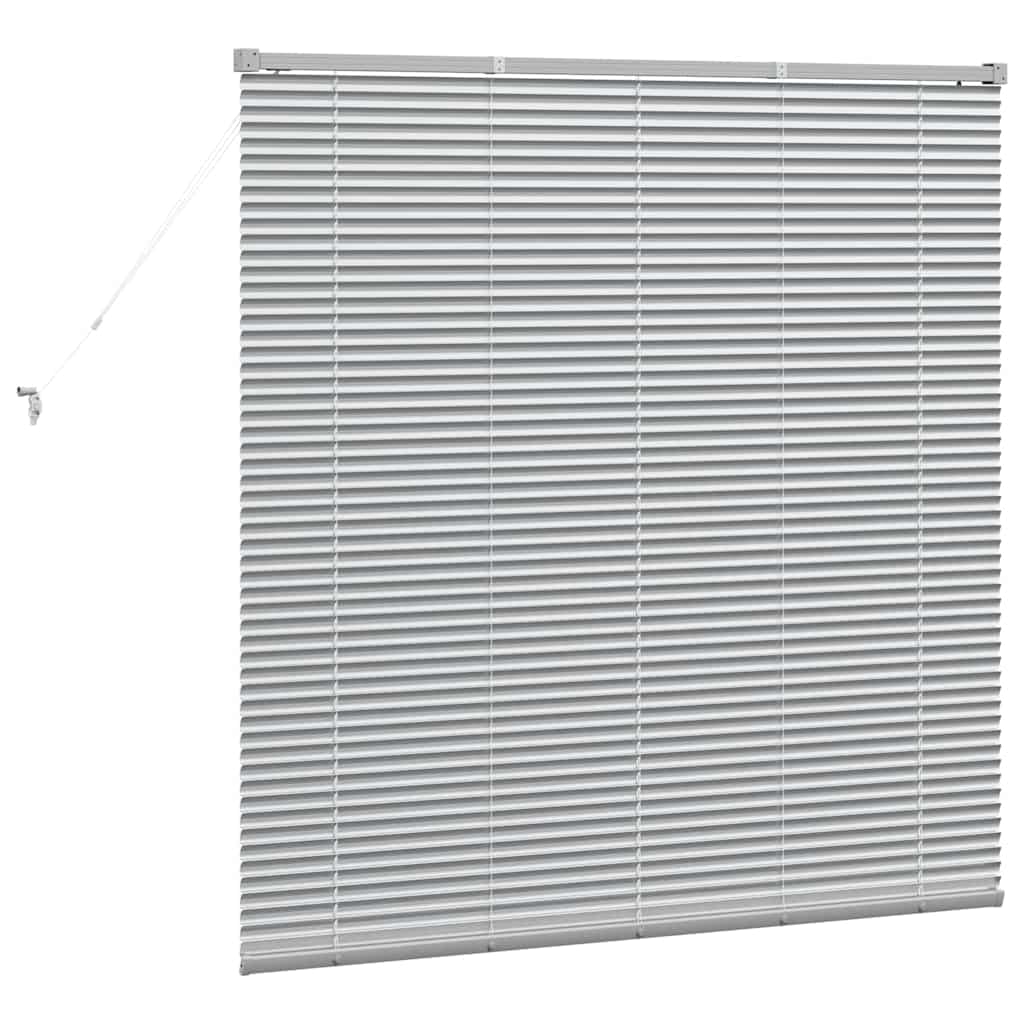 Venetiaanse jaloezieën Zilver 130 x 130 cm Aluminium