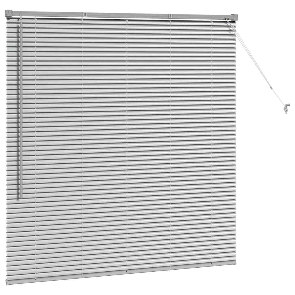 Venetiaanse jaloezieën Zilver 130 x 135 cm Aluminium