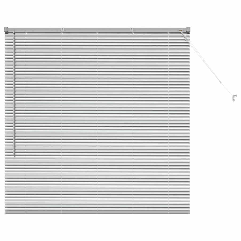 Venetiaanse jaloezieën Zilver 130 x 135 cm Aluminium