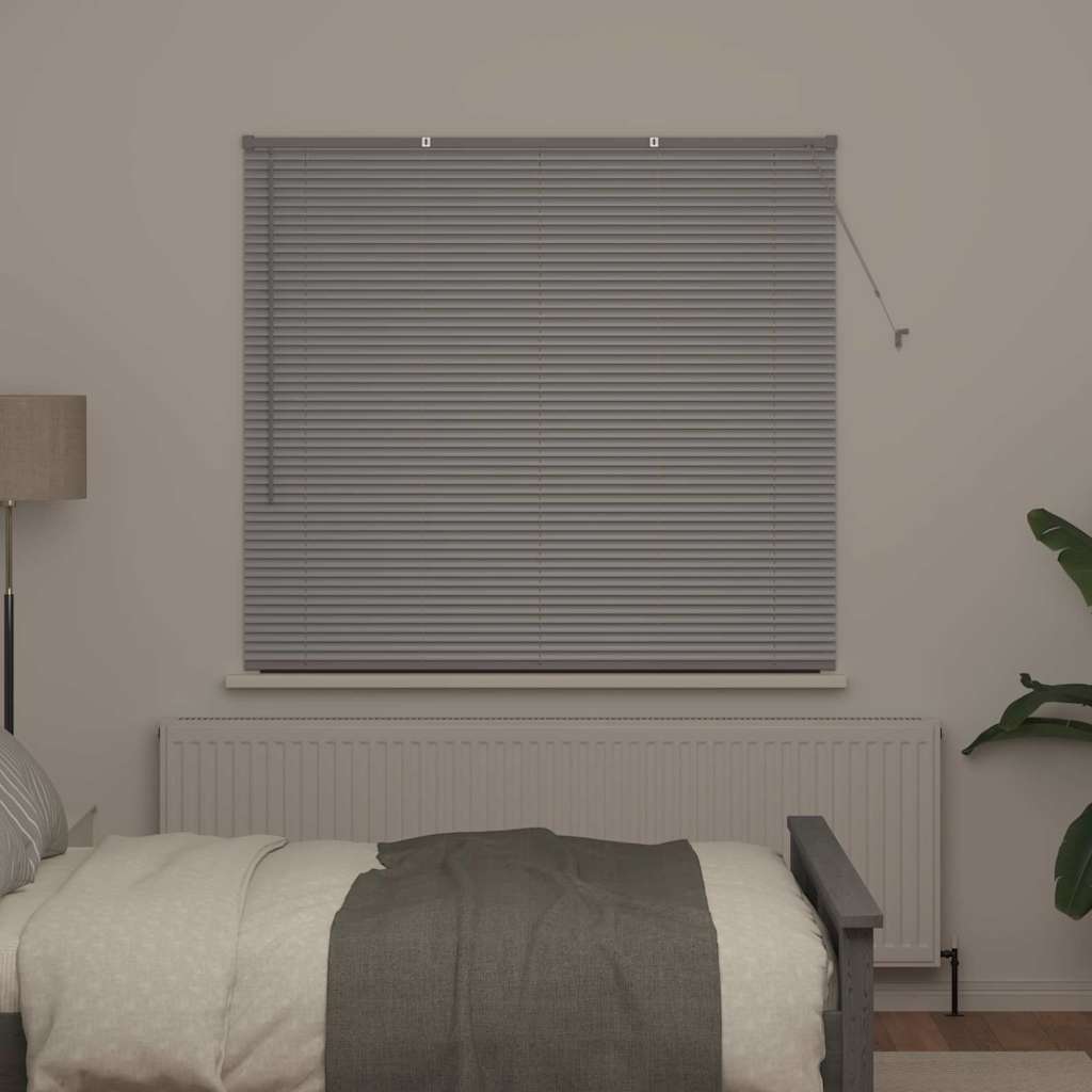 Venetiaanse jaloezieën Zilver 130 x 145 cm Aluminium