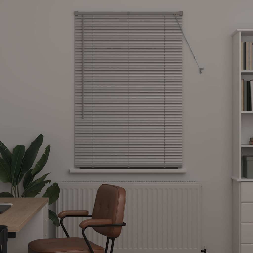 Venetiaanse jaloezieën Zilver 175 x 95 cm Aluminium