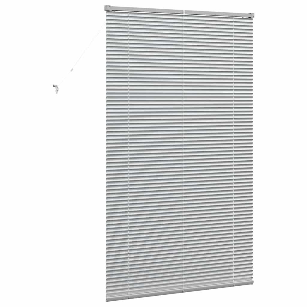 Venetiaanse jaloezieën Zilver 175 x 100 cm Aluminium