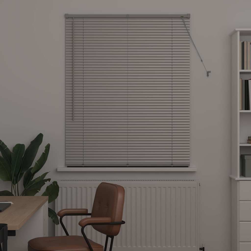 Venetiaanse jaloezieën Zilver 175 x 105 cm Aluminium