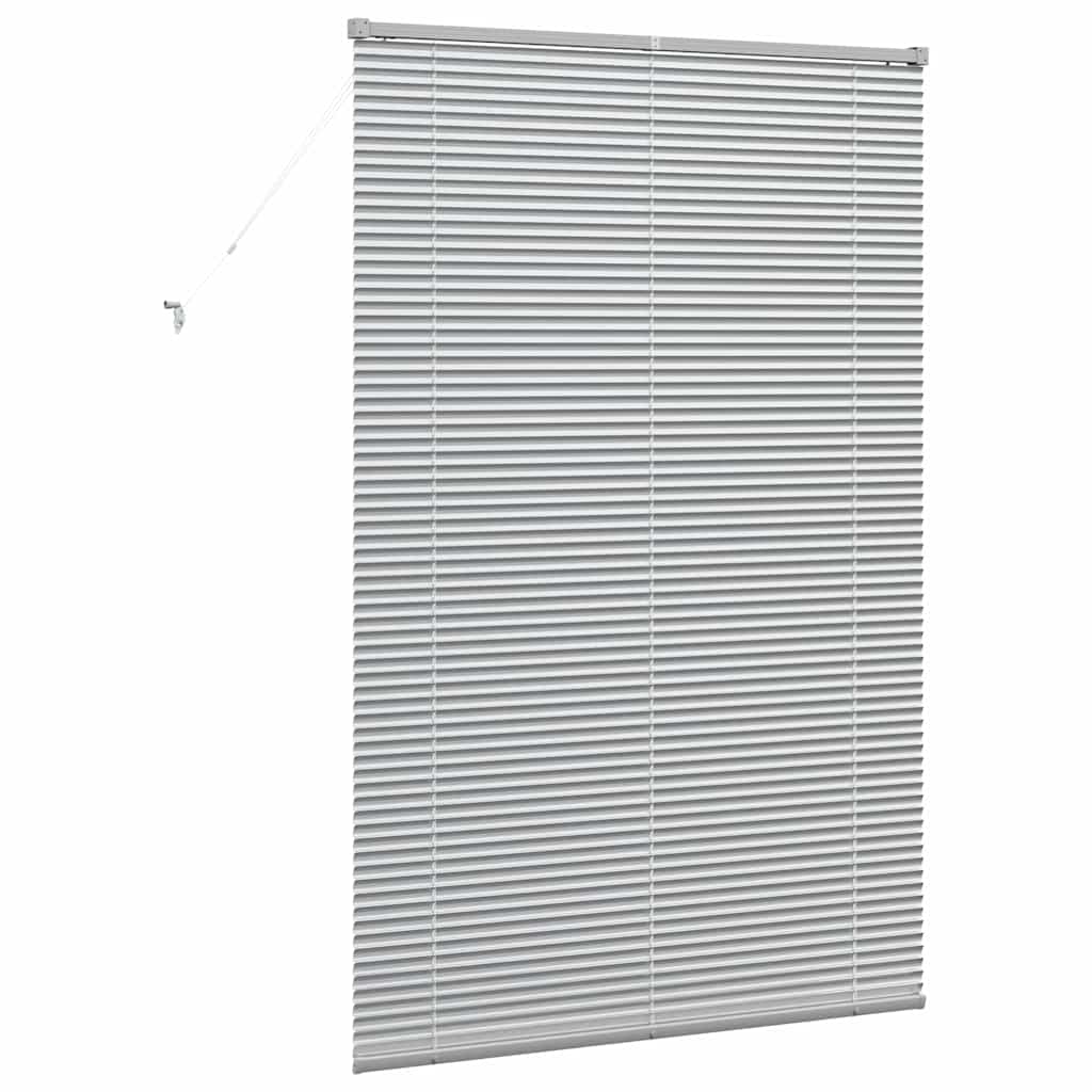 Venetiaanse jaloezieën Zilver 175 x 110 cm Aluminium