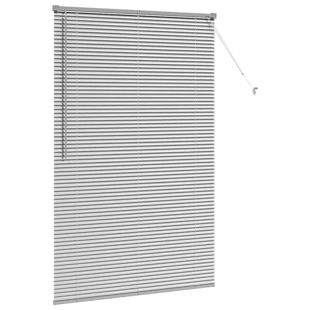 Venetiaanse jaloezieën Zilver 175 x 120 cm Aluminium